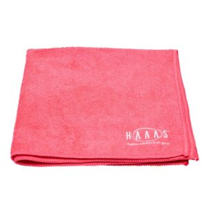 paño de microfibra profesional premium, 40x40 cm, rojo, haaas